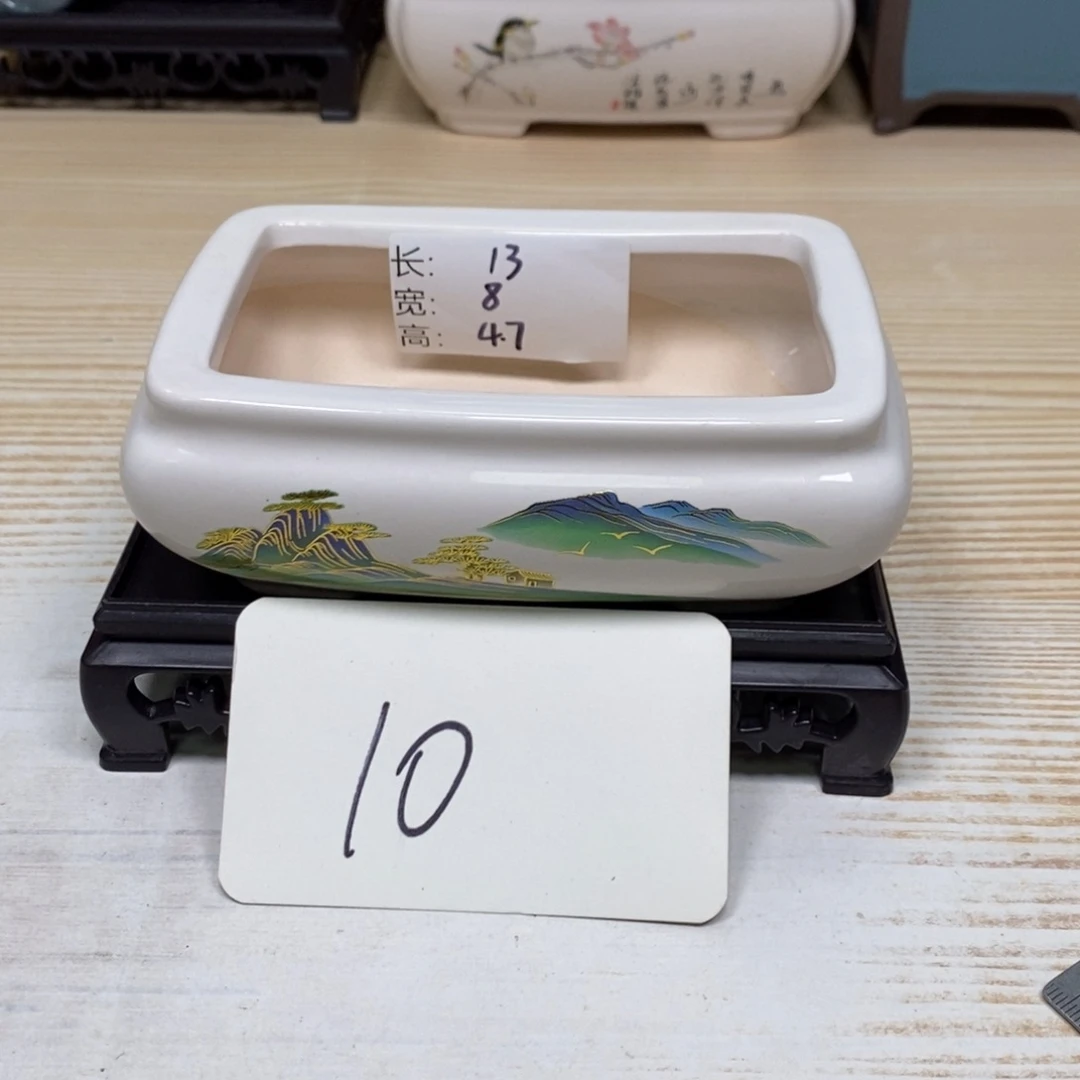 紫砂陶瓷花盆浮力