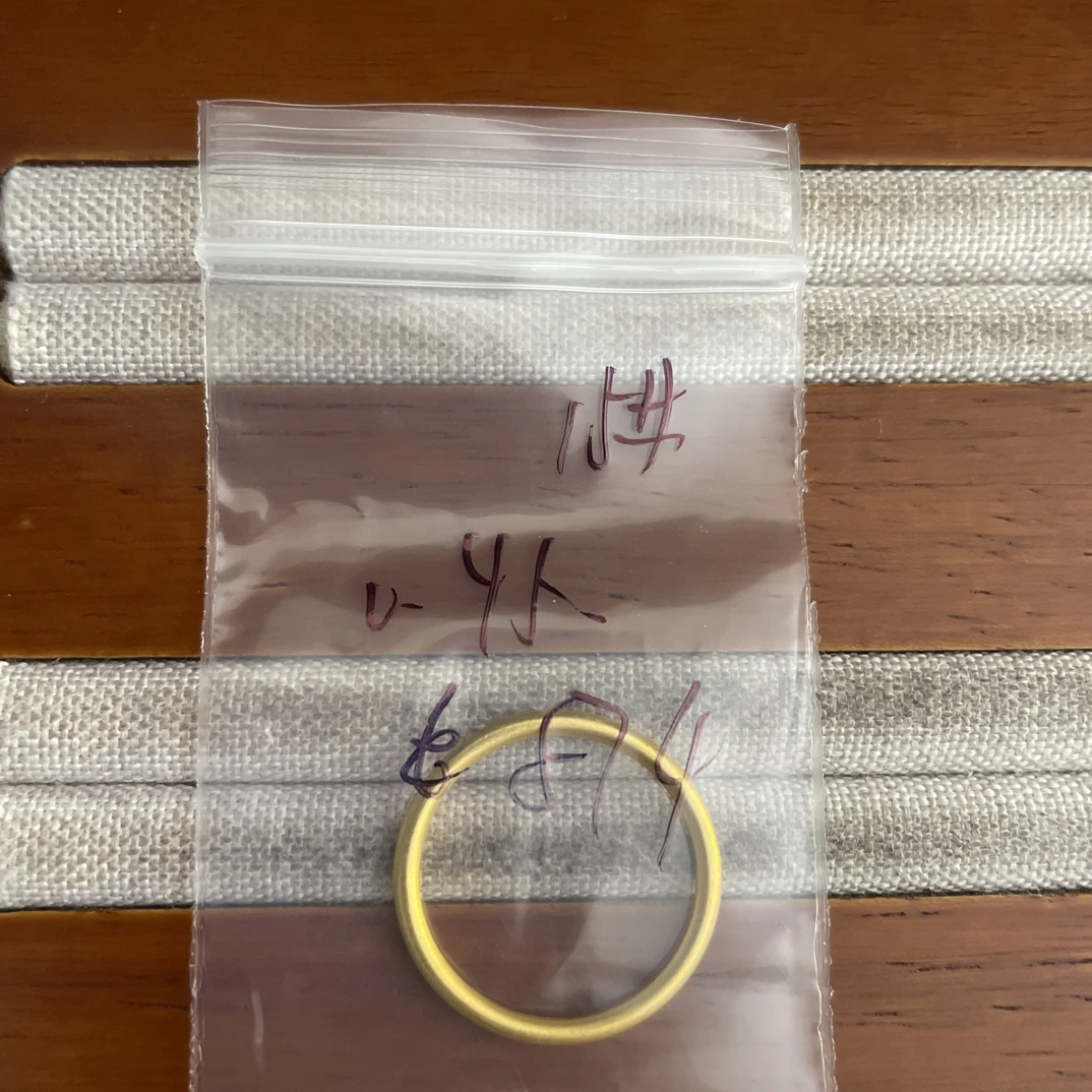 克重0.45 15号 古法素圈戒指 足金999