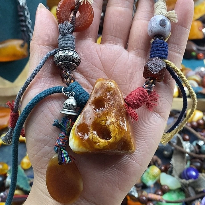 蜜蜡未镶嵌项链项链