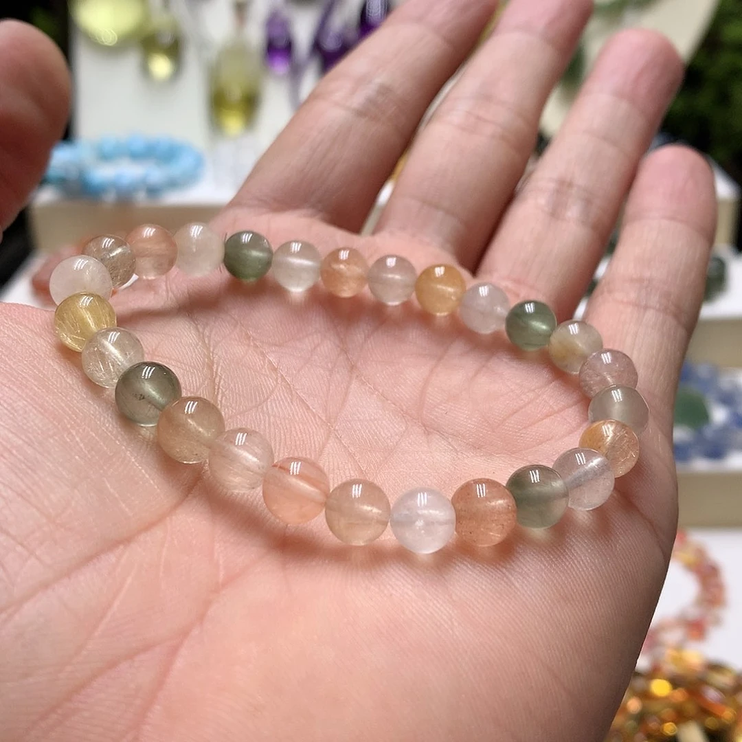 水晶手链未镶嵌兔毛