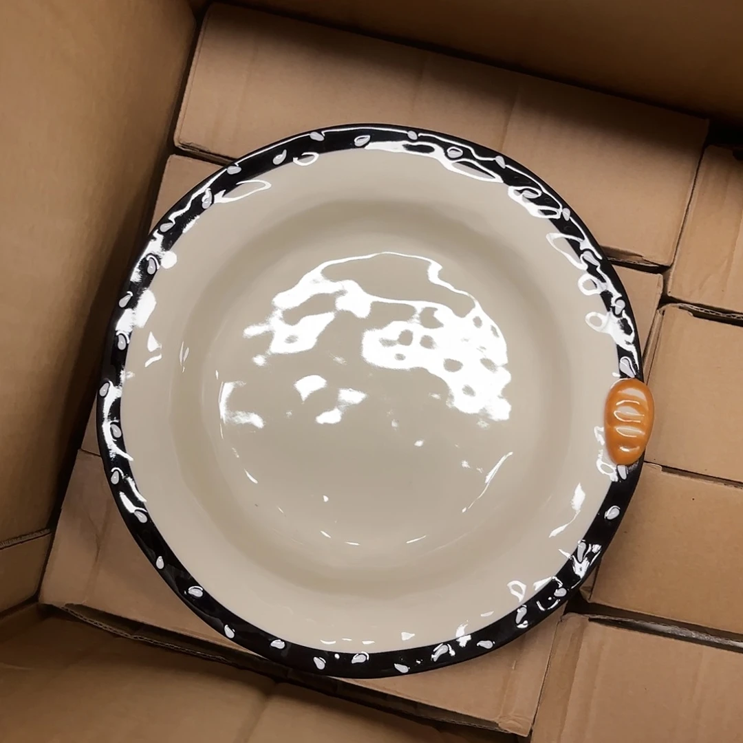 稻谷壳8.5寸手捏深盘