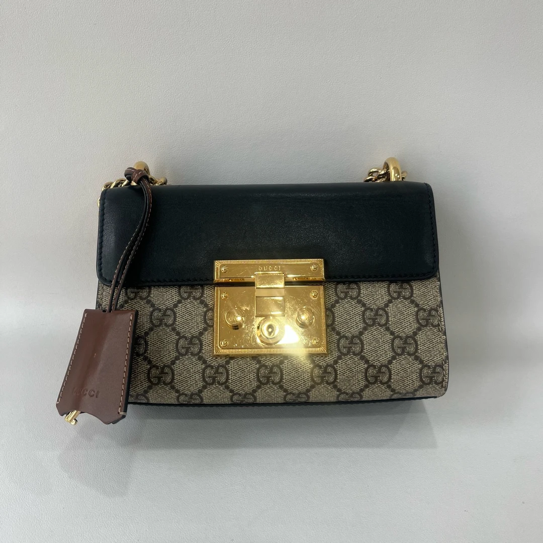 95新 GUCCI/古驰 捐金沉珠/padlock月光宝盒