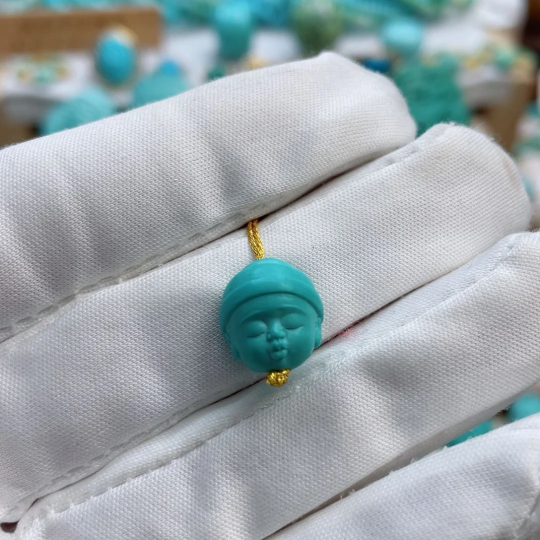 绿松石珠宝奇石未镶嵌哆**发