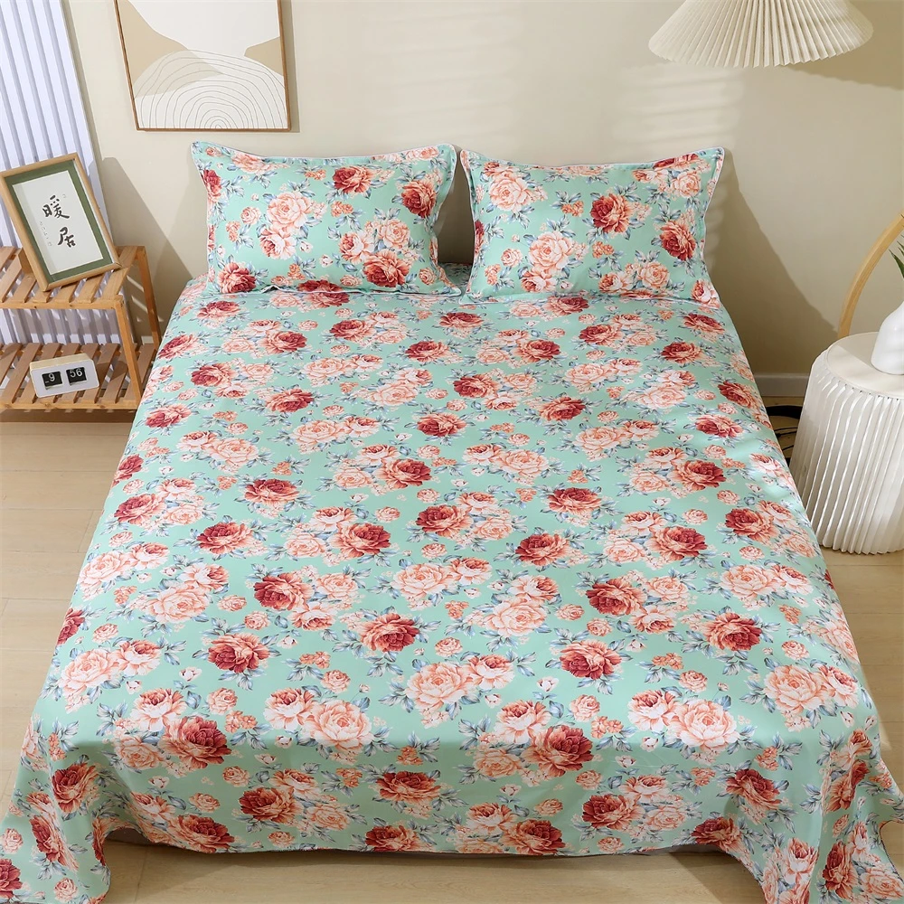 生姜暖绒三件套床上用品秋冬款双人床单枕套学生宿舍三件套