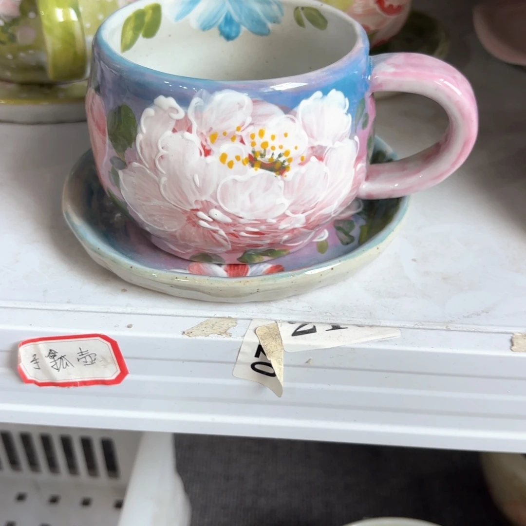 景德镇手绘高温釉下彩陶瓷茶具
