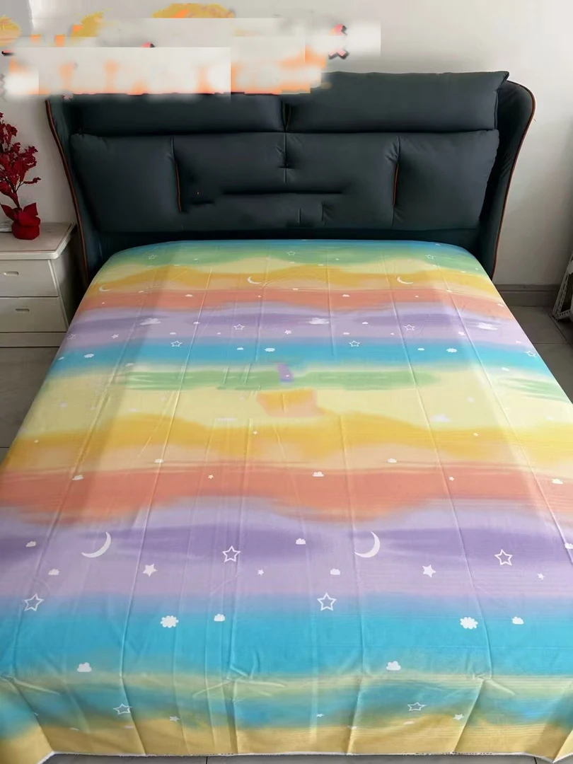 （0219）加厚粗布床单吸汗透气1.45*2.4米（+－5公分）日落