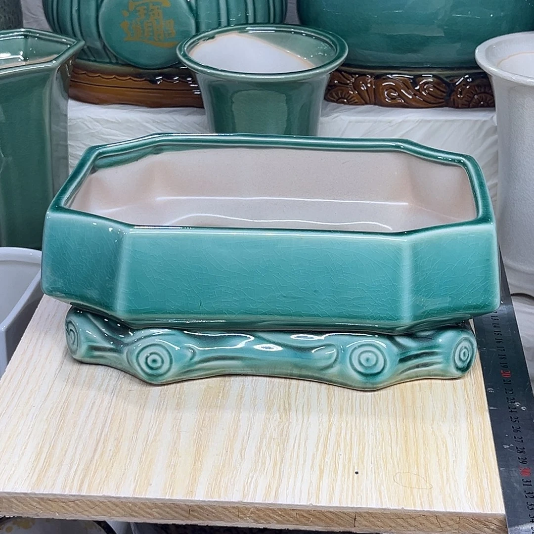 陶瓷绿植多肉微瑕花盆口径25*15*10