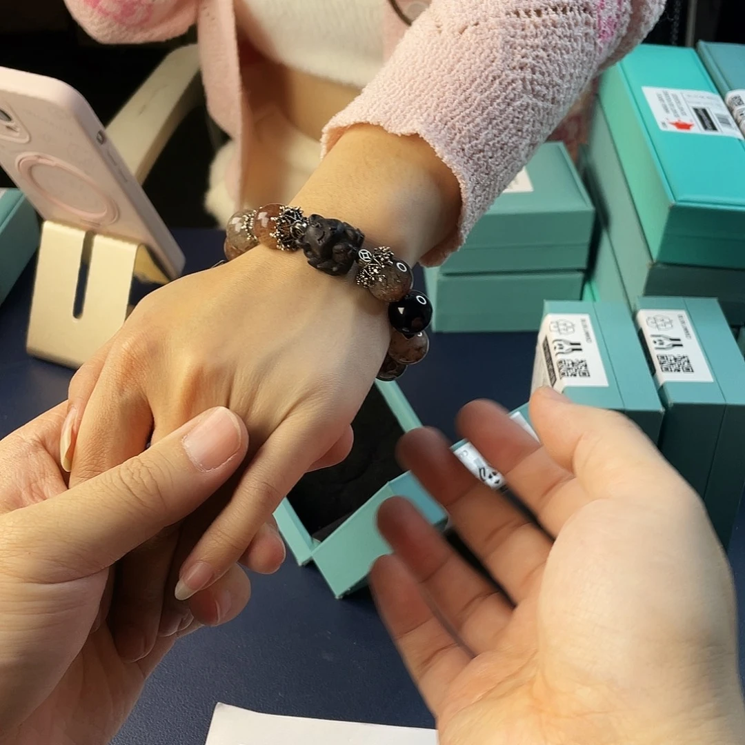 水晶手链银S925镶嵌