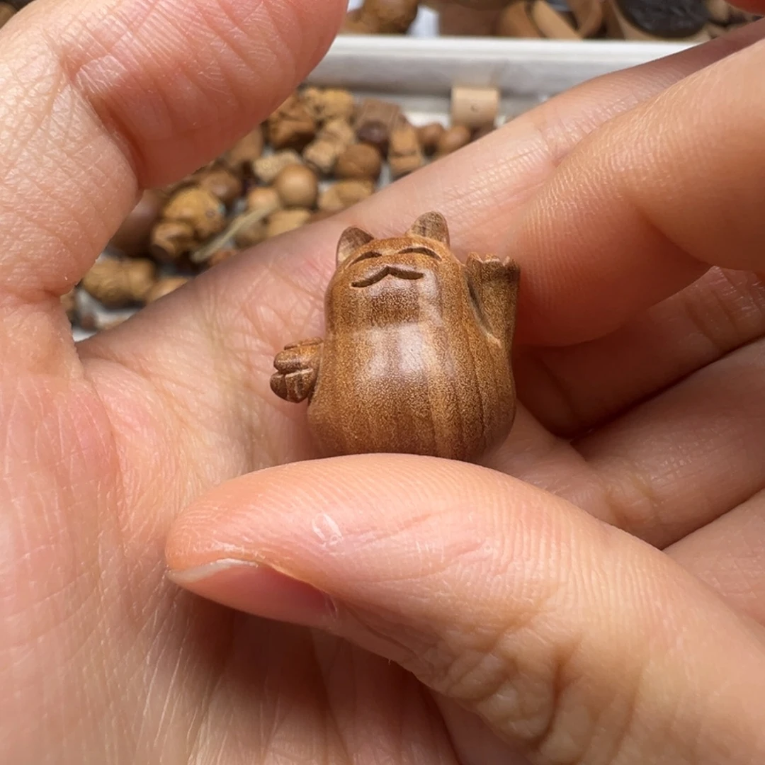 檀香木招财猫老山檀