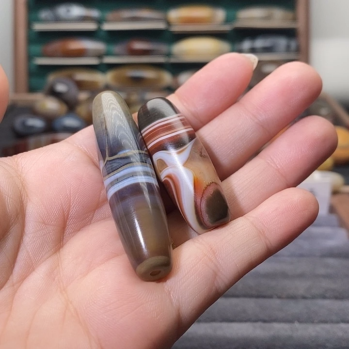 熊***重玛瑙/玉髓未镶嵌吊坠(不含链)