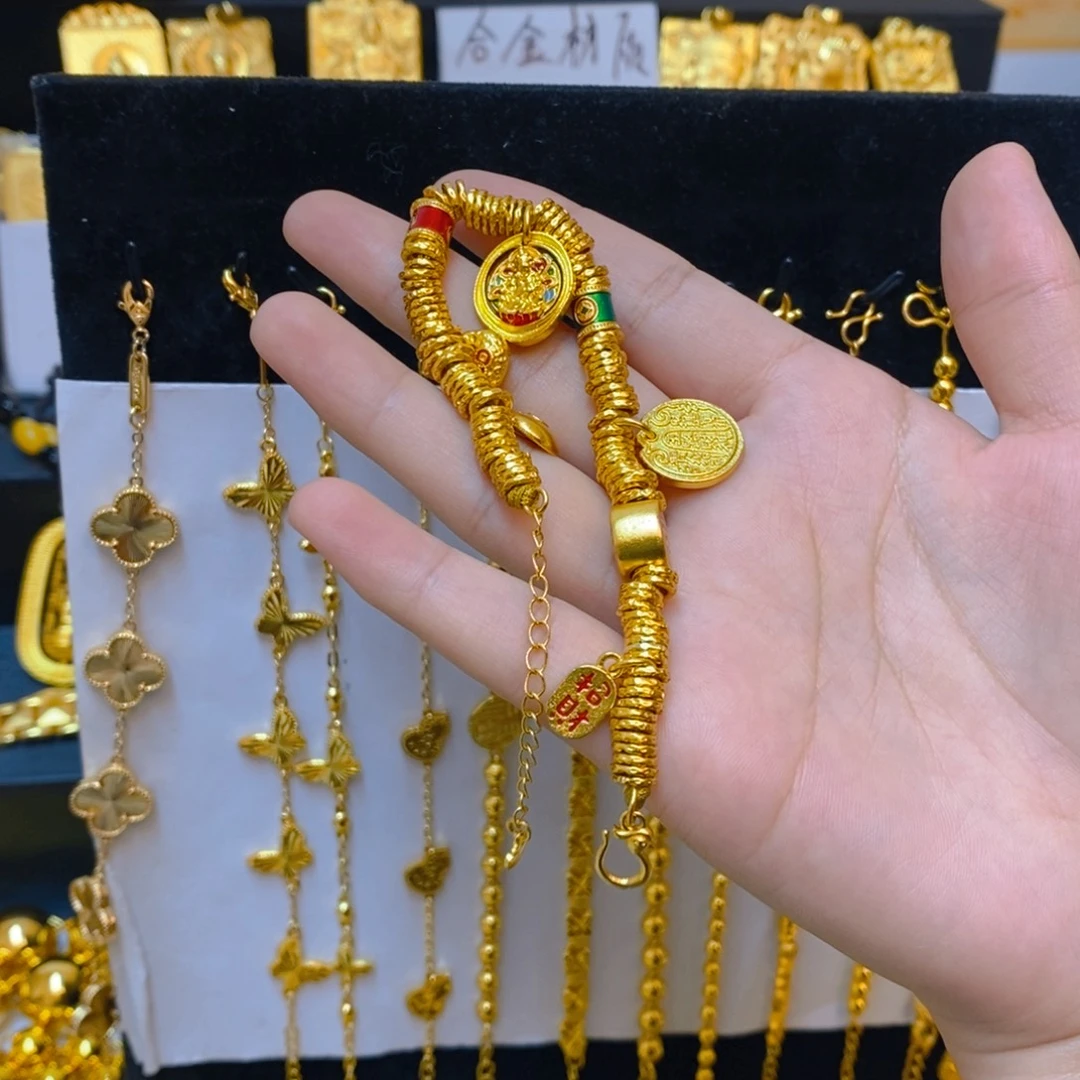 合金无黄绳盘缠手链