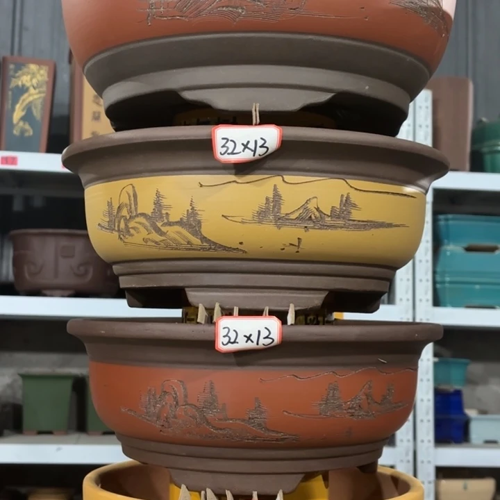 紫砂花盆             100-4