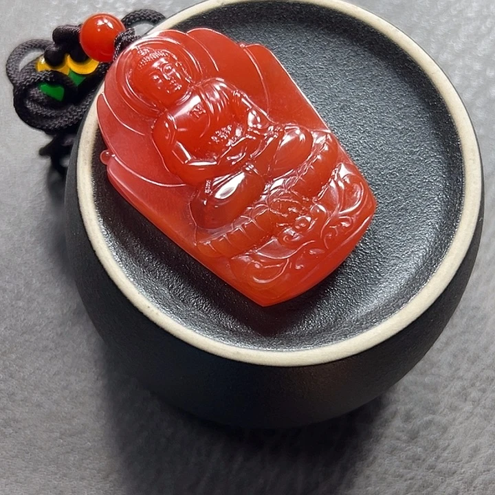 南红玛瑙未镶嵌挂坠