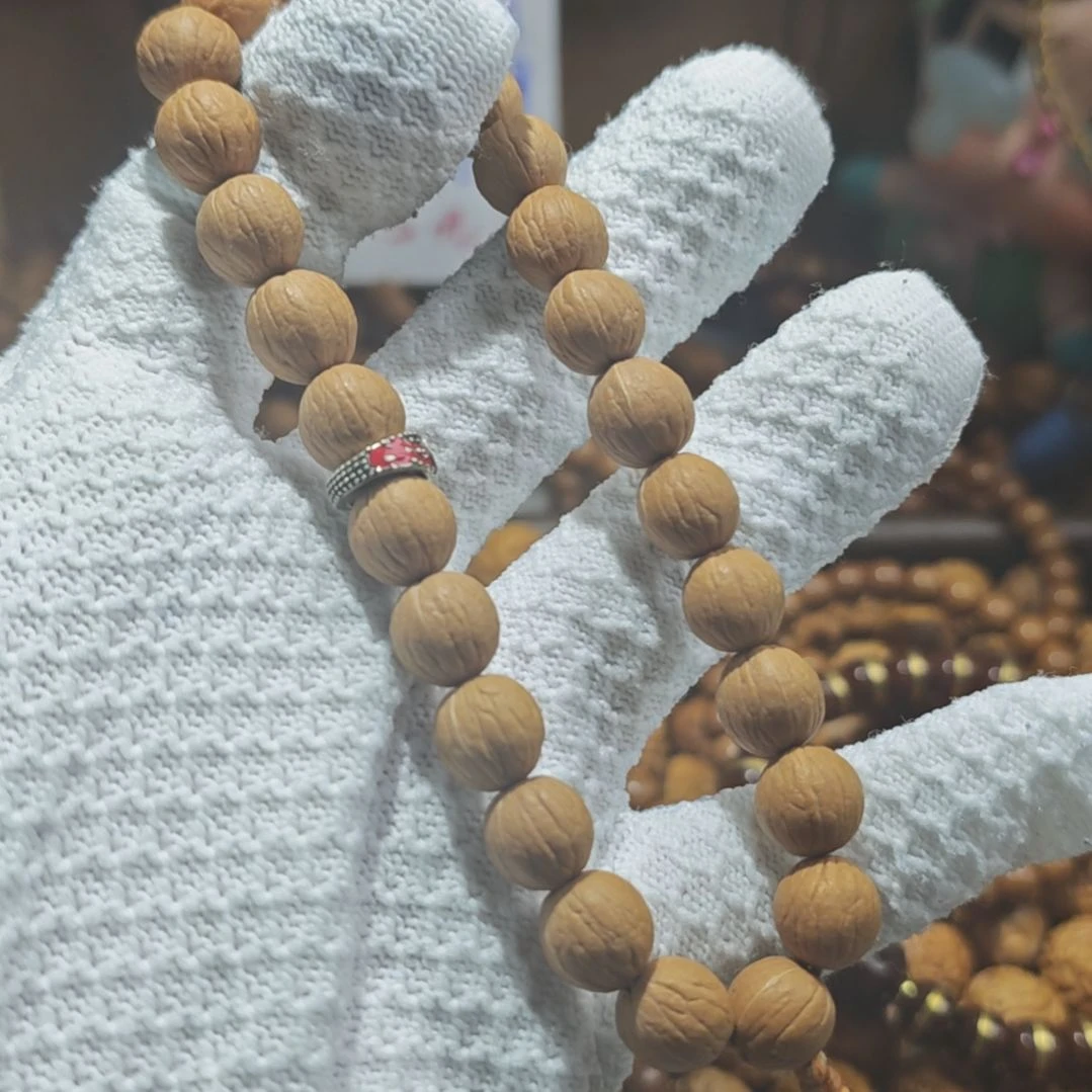 猴头核桃手串福利原皮原色小凤仙10.8mm带银卡环