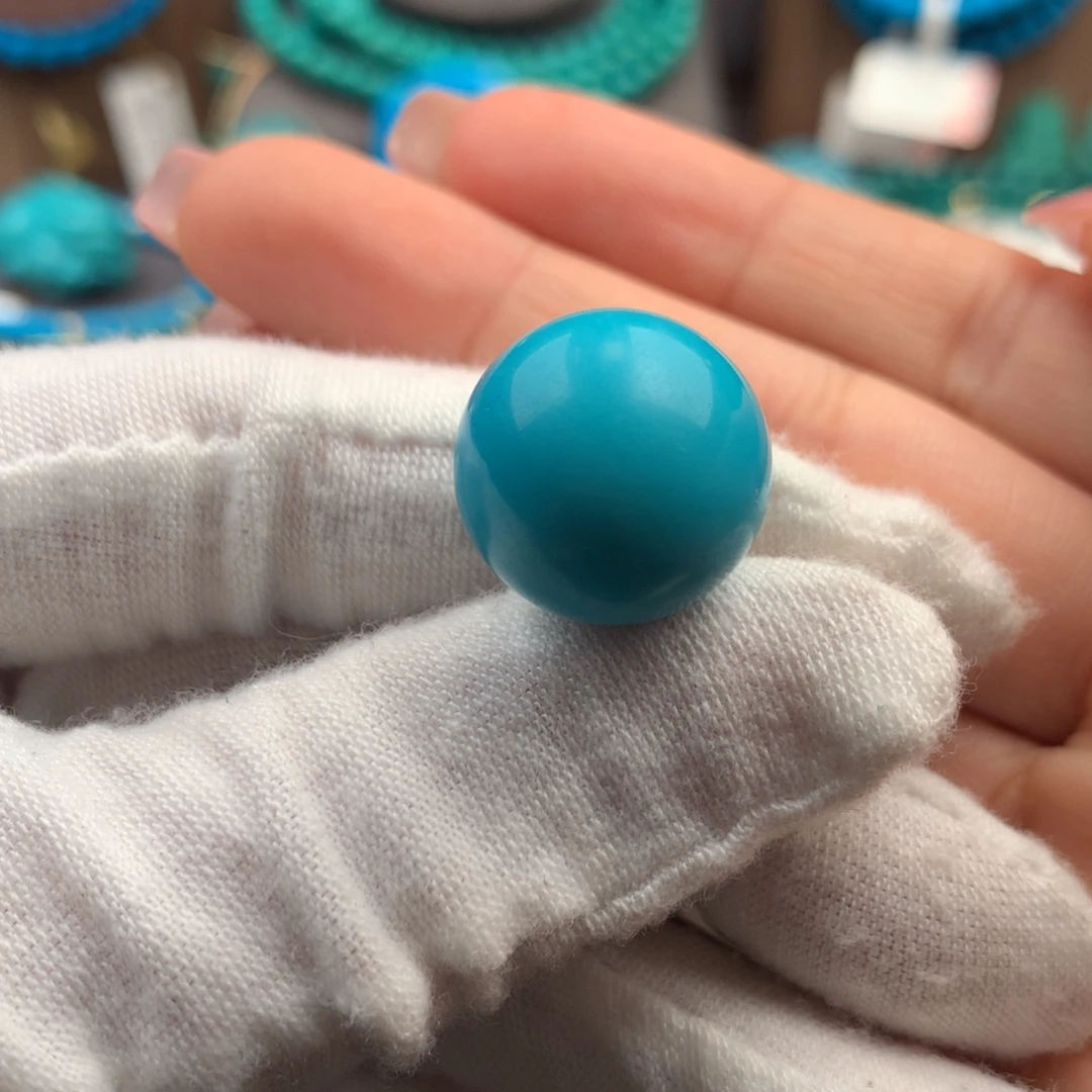 绿松石未镶嵌绿松石16.9mm