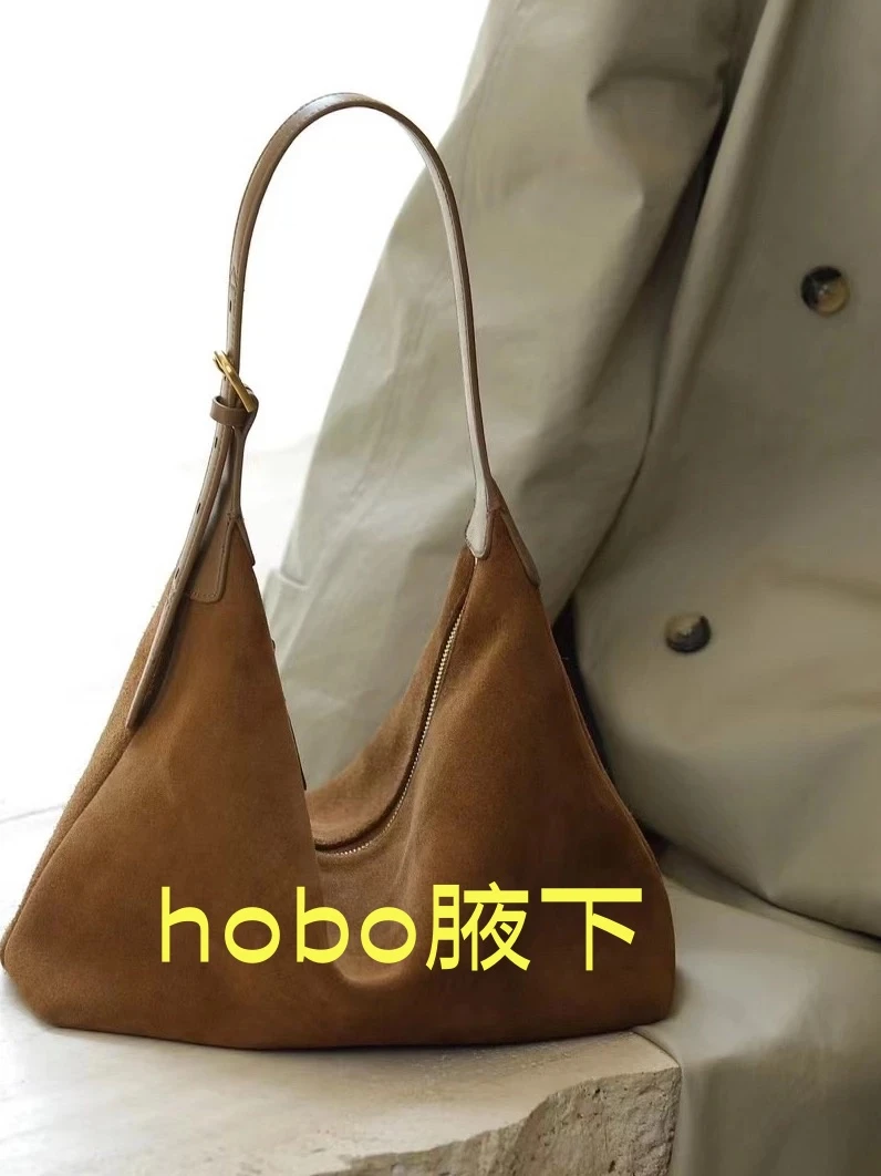 hobo腋下 防刮饺子包通勤风单肩包单肩耐磨轻奢风磨砂手拎包