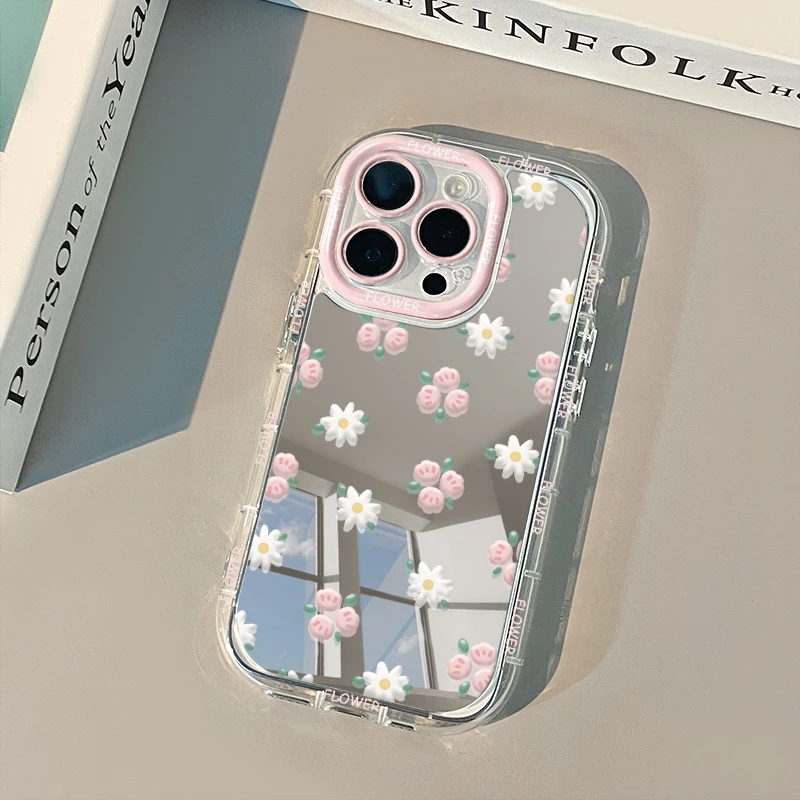网红同款朵适用iPhone15promax手机壳苹果16奶油壳12小众创意11镜