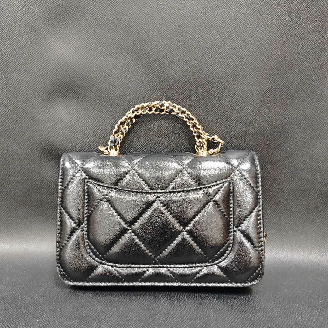 SMVP 高定奢品 潮流真皮新款女包小手提包 10810 黑色