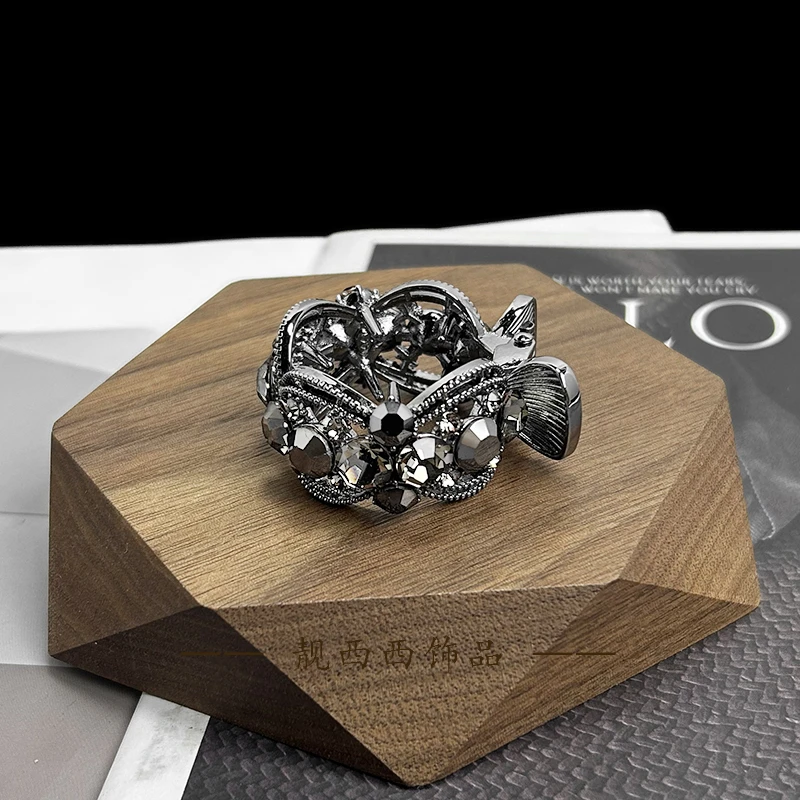 【LXX靓西西】8018 时尚丸子夹4.3厘米气质轻奢马尾夹