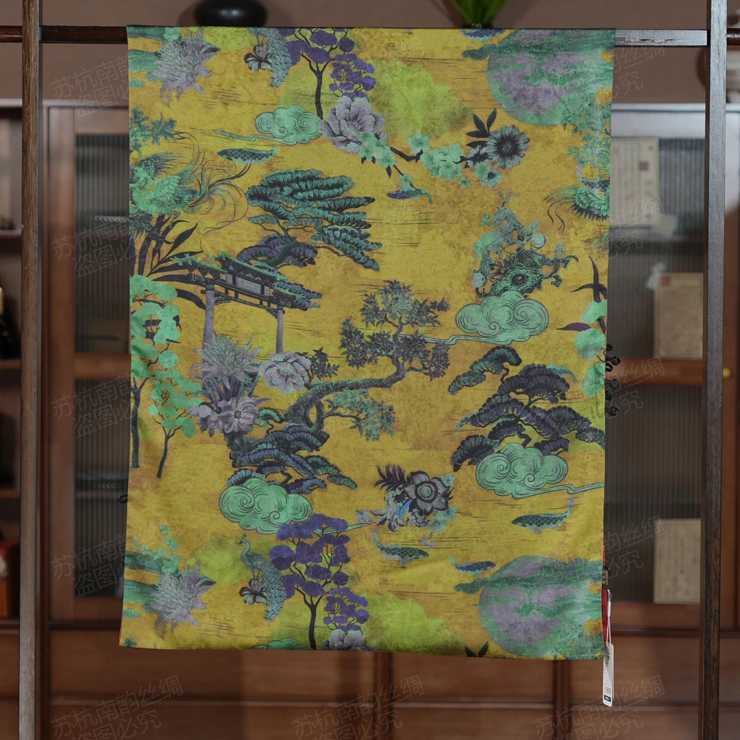 新【C73-64寻木】180*70长巾女士双面带围巾披肩国风复古手卷边丝巾