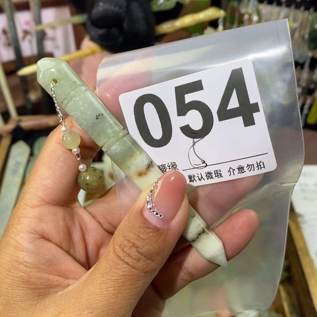 蛇纹石玉未镶嵌发饰可****