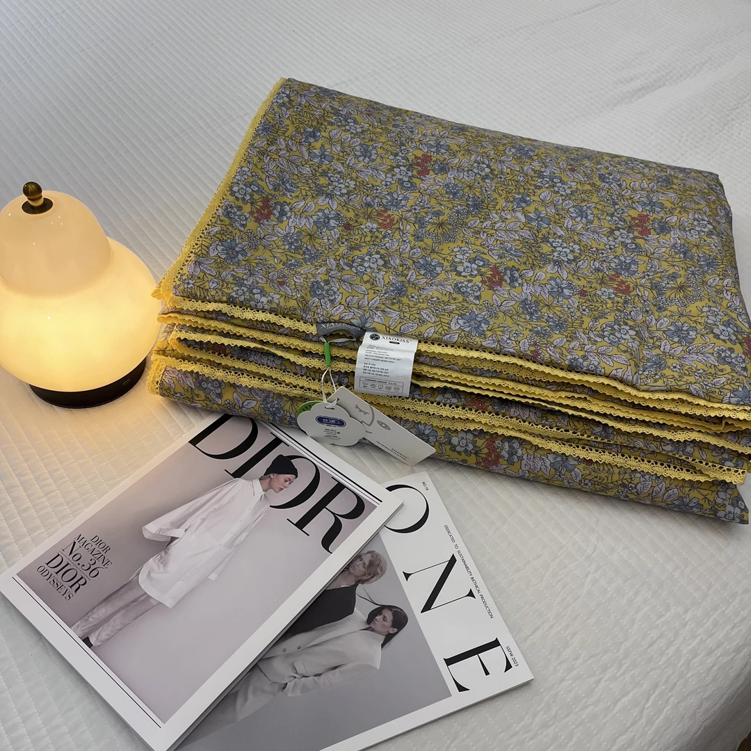 畅姐推荐【小黄花-长绒棉夏凉被】夏凉被可机洗/空调被