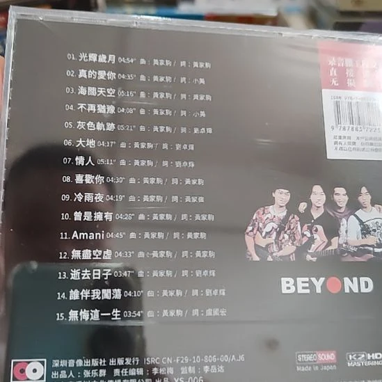 BEYOND光辉岁月CD专辑音乐光盘