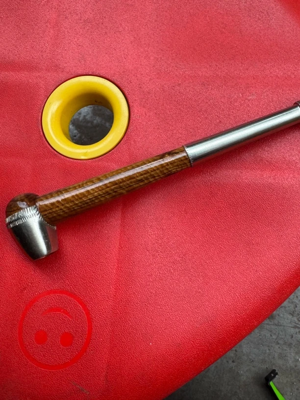 工艺品红乌木烟杆型号11长19,5公分皮烟款