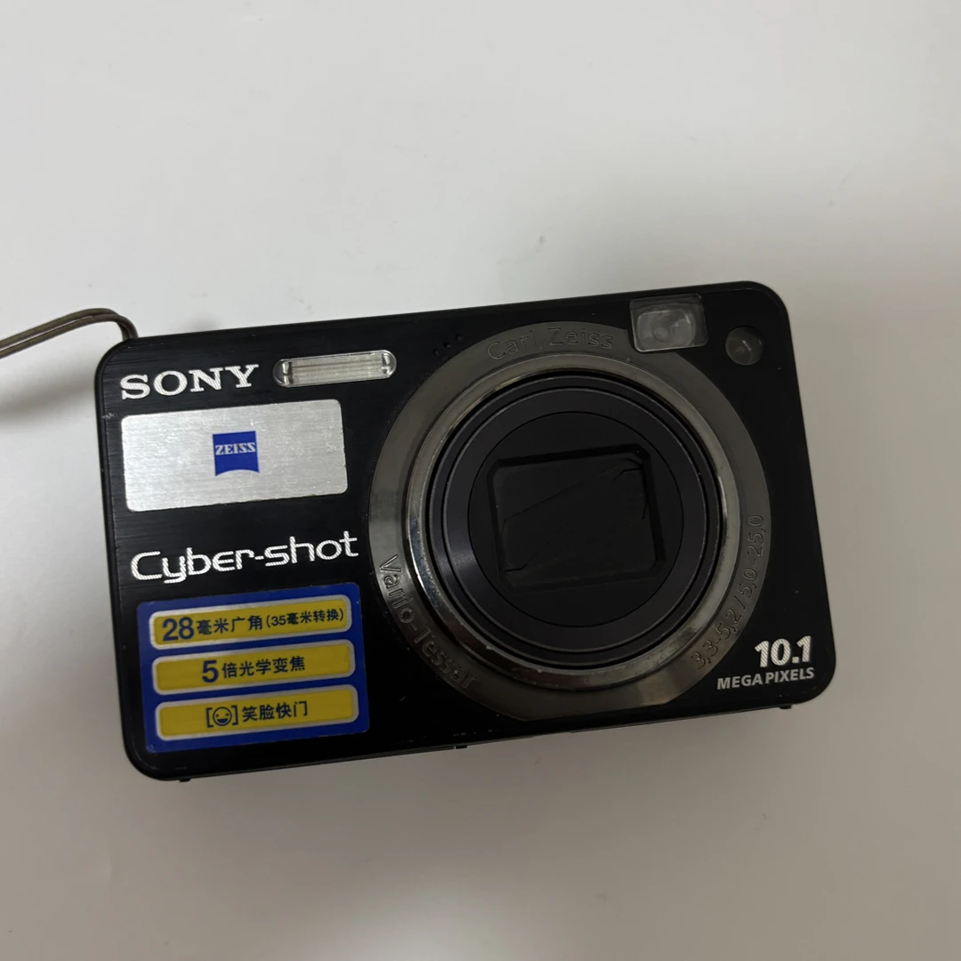 9新 Sony/索尼 w170黑色1000w像素ccd相机带配件
