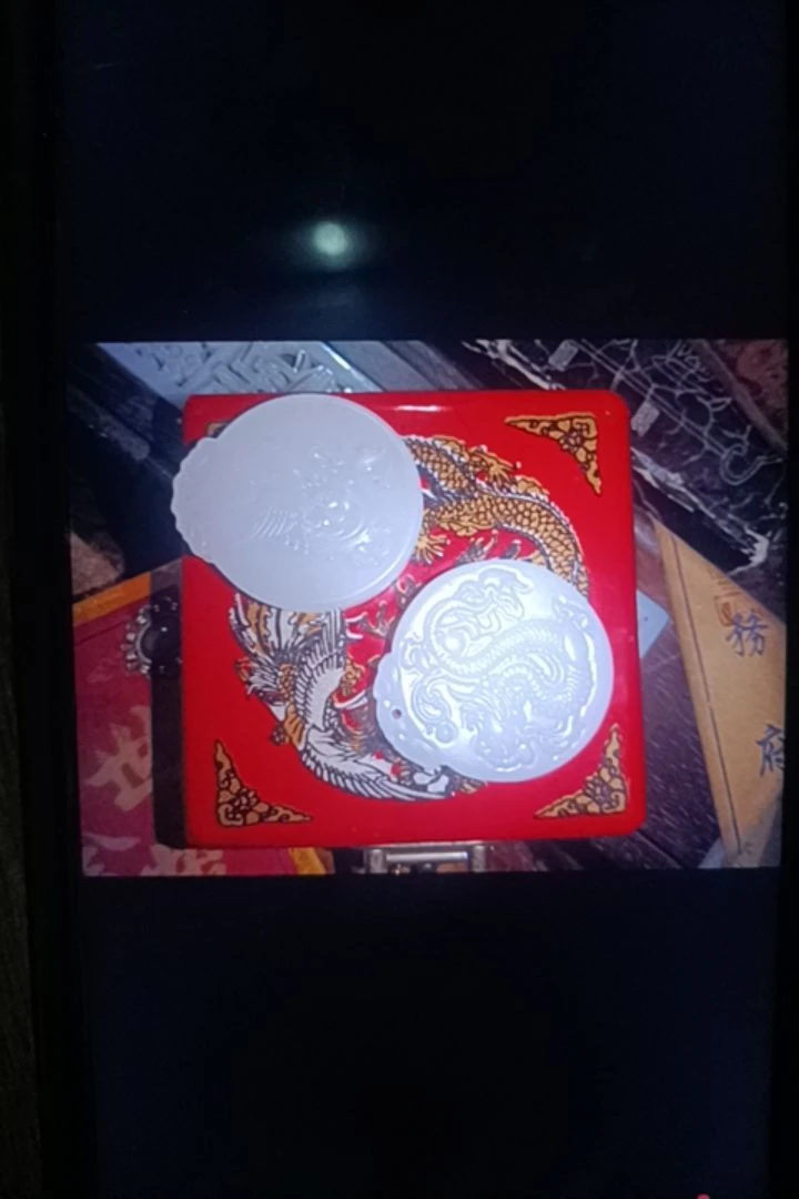 【闪购商品】精品木摆件漆器红盒龙凤一对