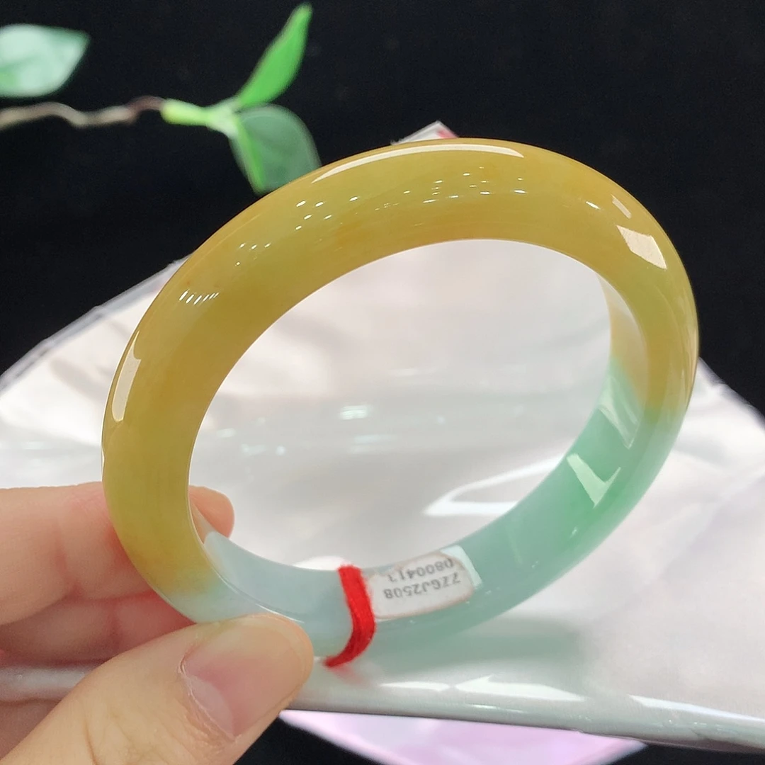 翡翠未镶嵌手镯0413