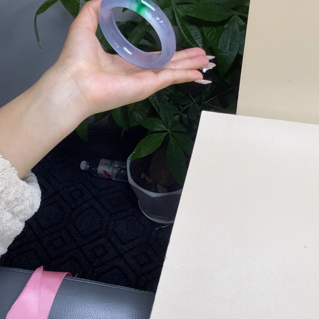 夢***你玉时尚飘花手镯56圈口 梦见你