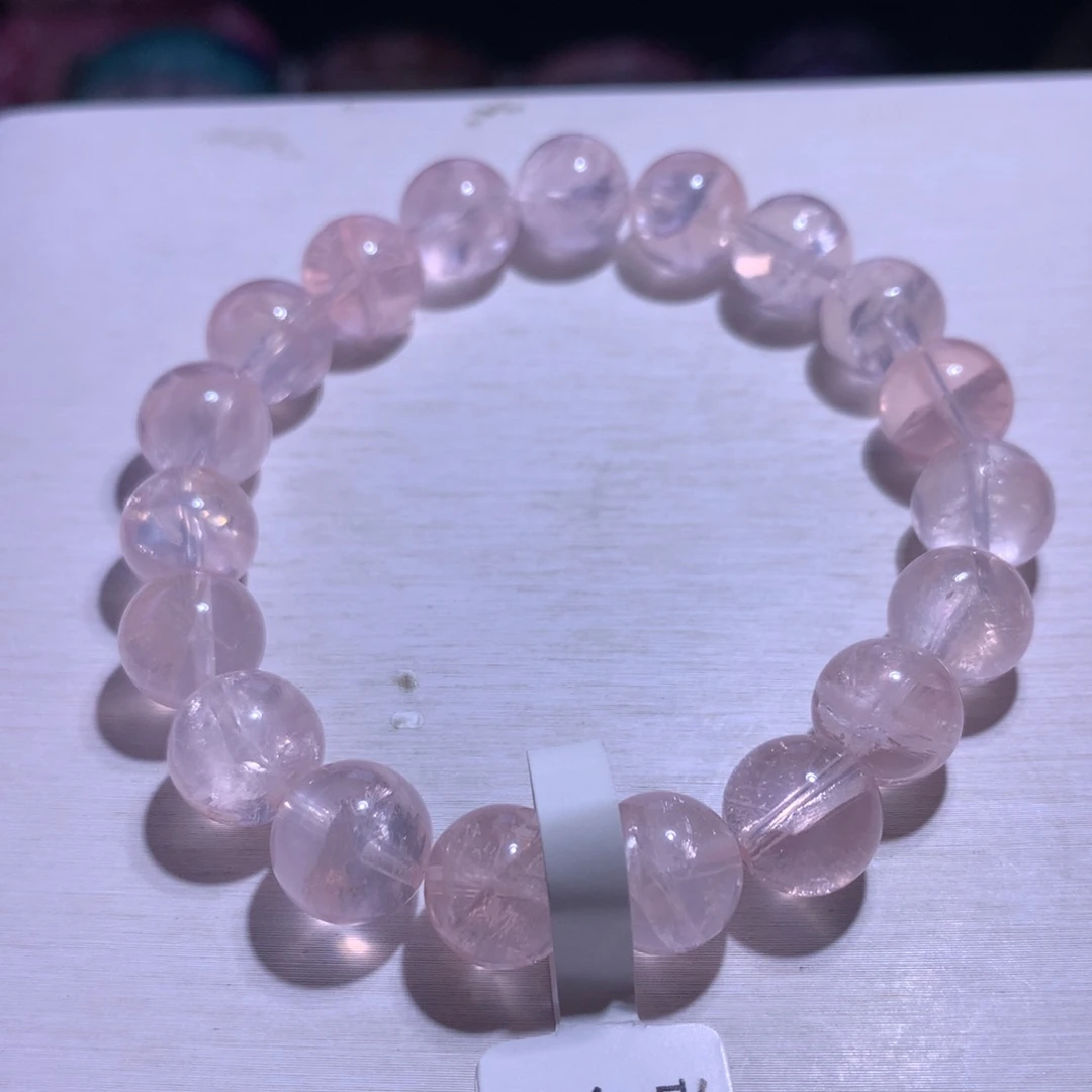 手串银S925镶嵌水晶粉啊赛10.6m