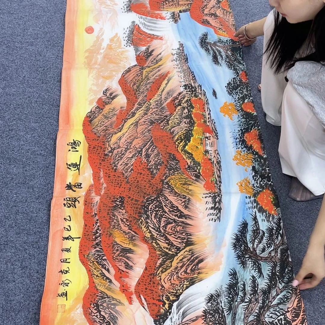 国画作品小姐姐放漏…