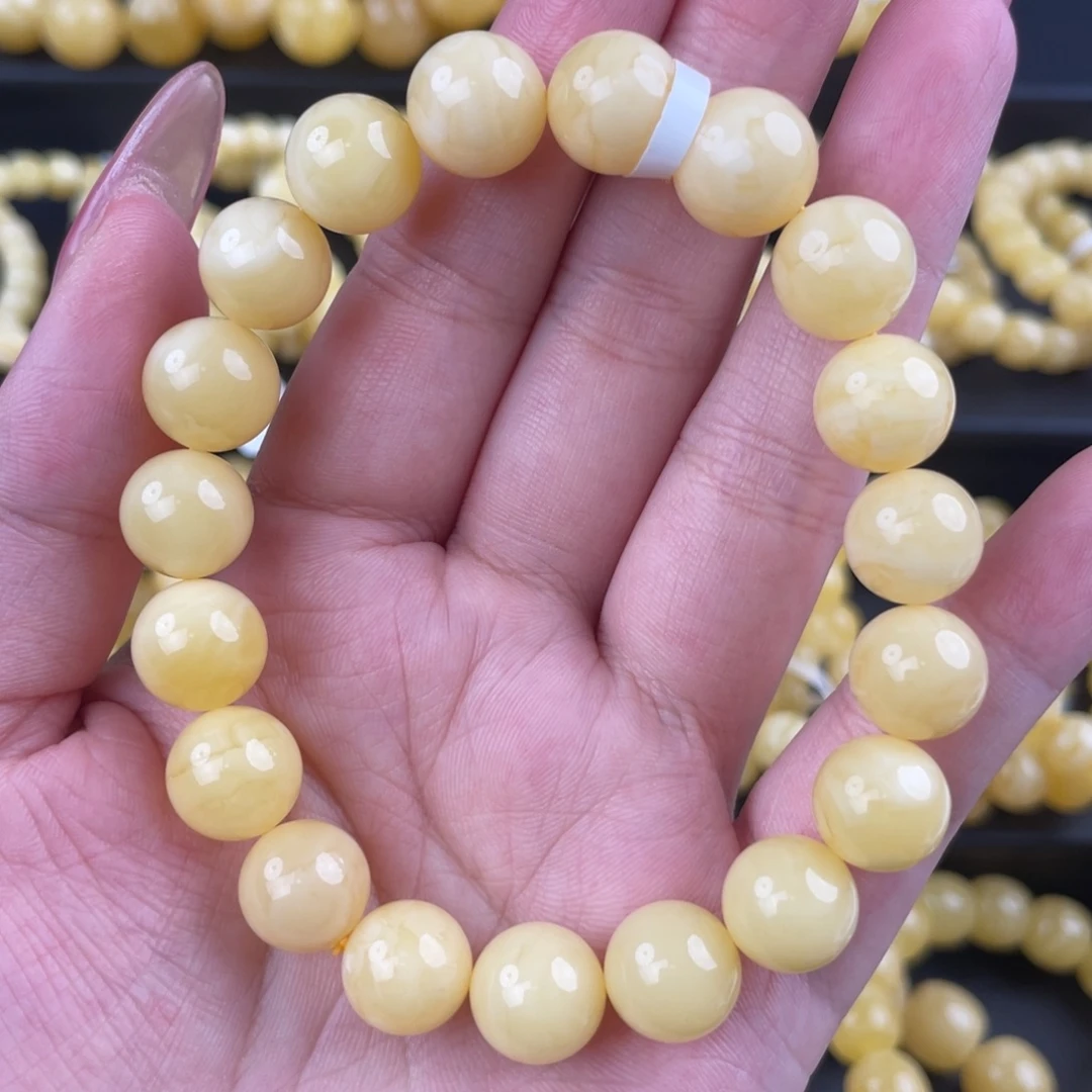 琥珀未镶嵌裸石浓蜡妖花11