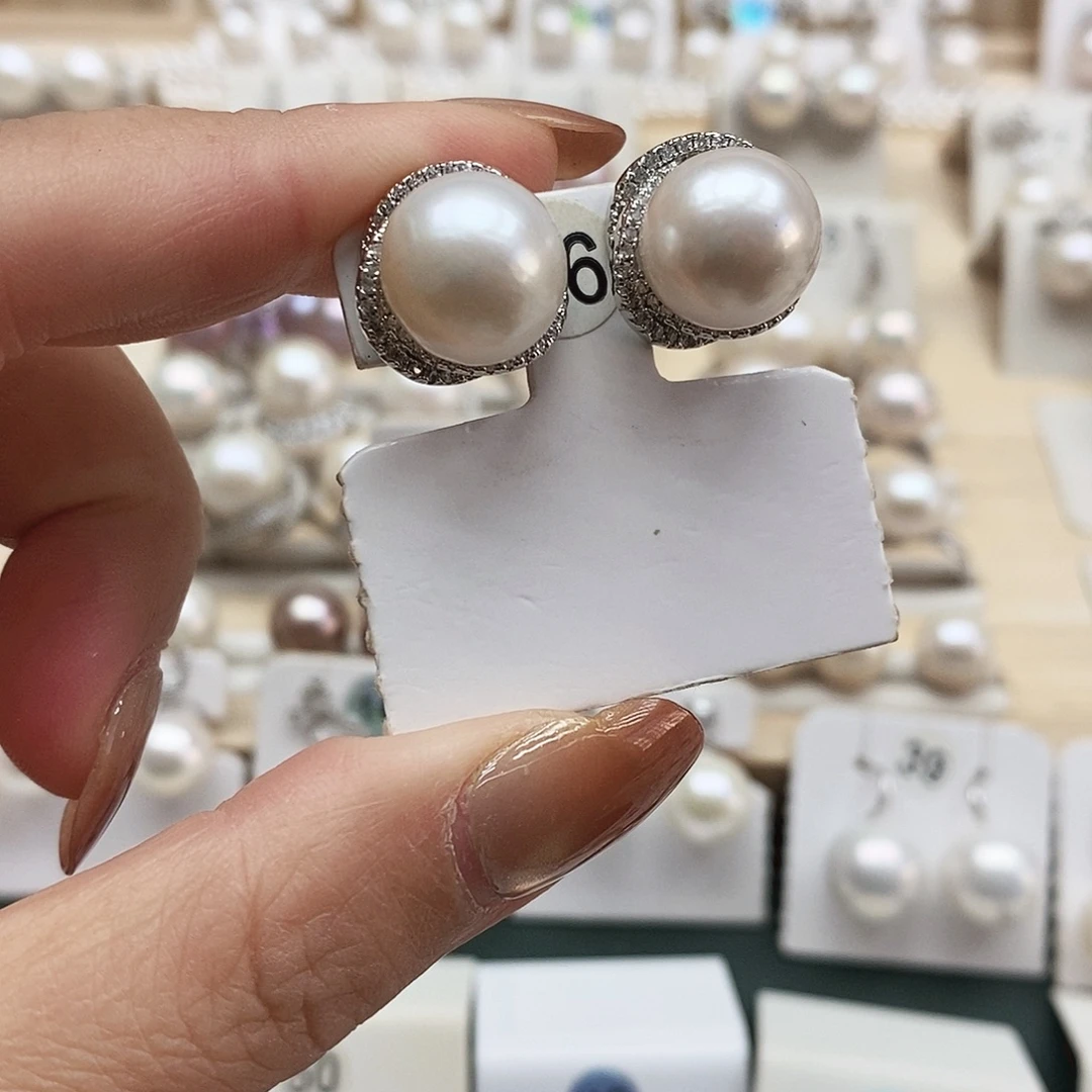 颈饰淡水珍珠银S925镶嵌