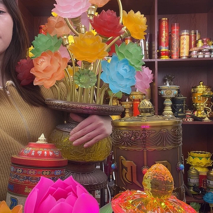 有机玻璃莲花灯莲花灯莲花灯