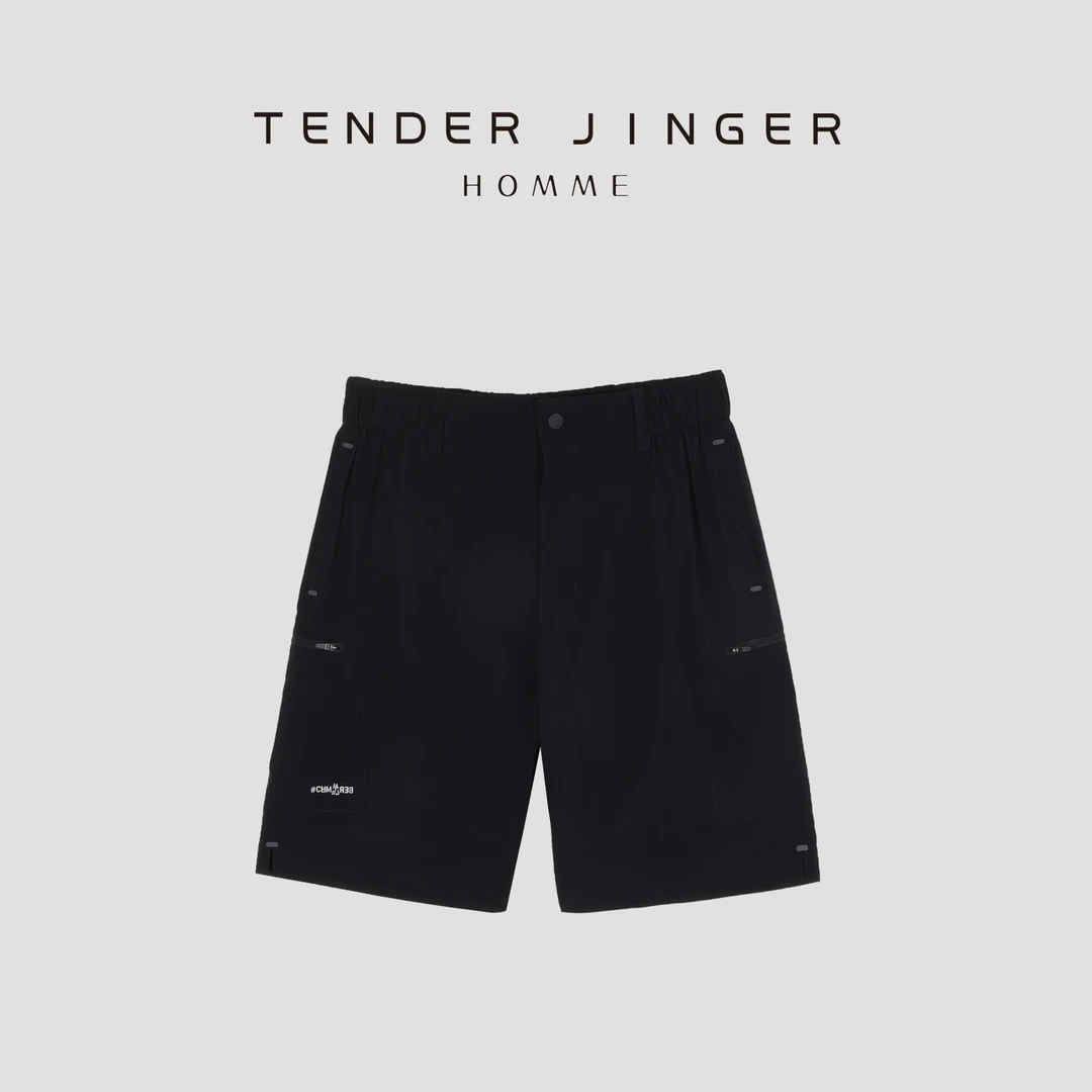 Tender Jinger【男士】吸湿透气抗菌四面弹压胶运动短裤T56LKF17091