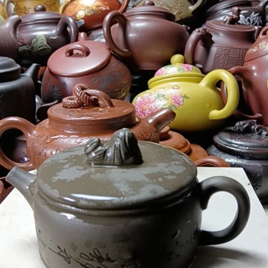 紫砂茶壶宜兴原矿老青灰段紫砂壶200cc紫砂壶