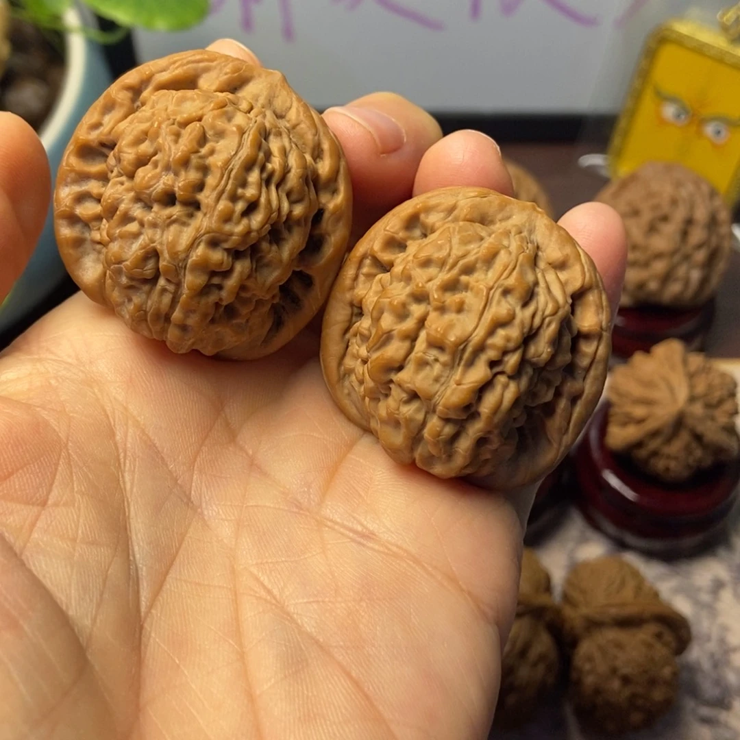 把件文玩核桃全品莲花虎头尺寸37