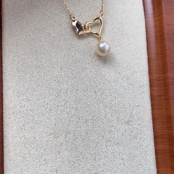 银S925镶嵌吊坠(不含链)海水珍珠