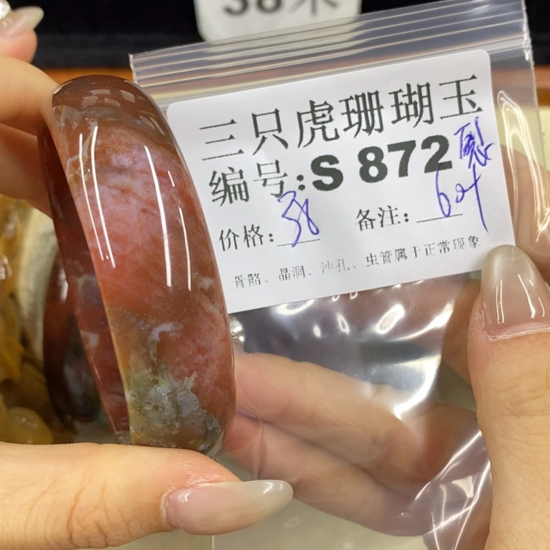 硅化珊瑚（珊瑚玉）t足银镀金镶嵌冉*.