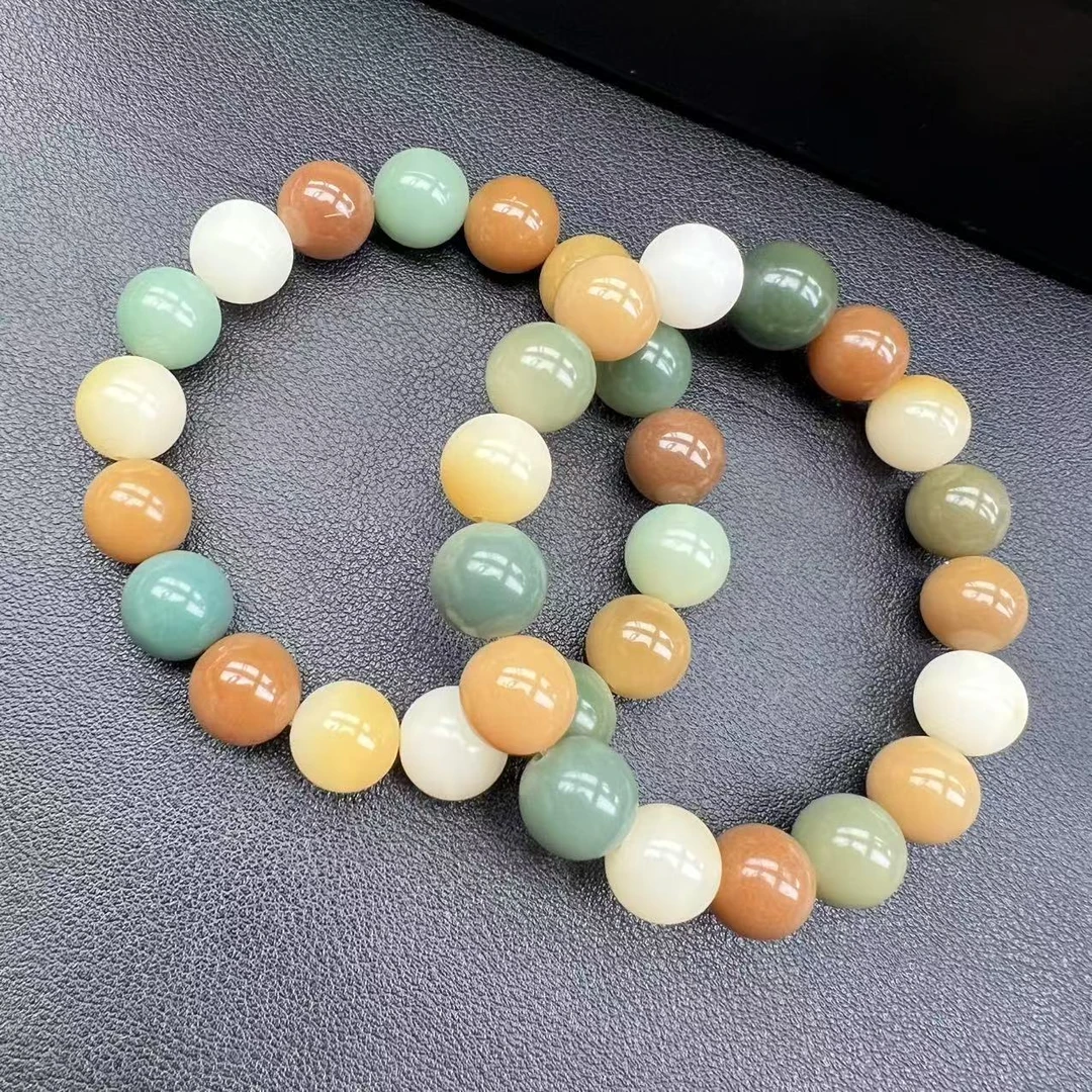 S7334-卡12左右-高油润多彩菩提手串-