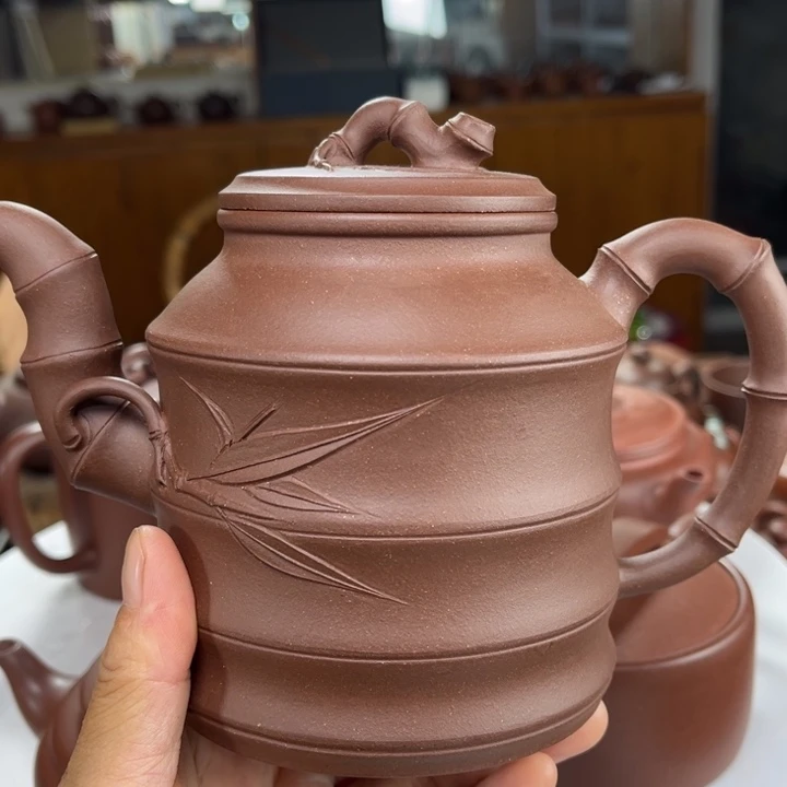 茶壶紫砂紫砂花茶
