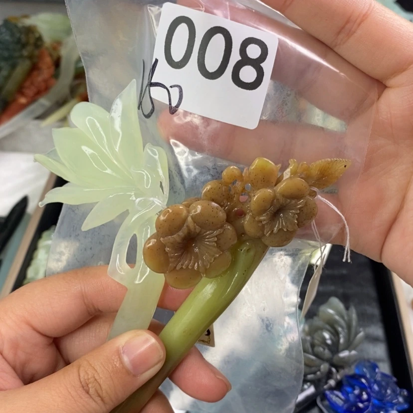 【闪购商品】岫玉发饰未镶嵌池*