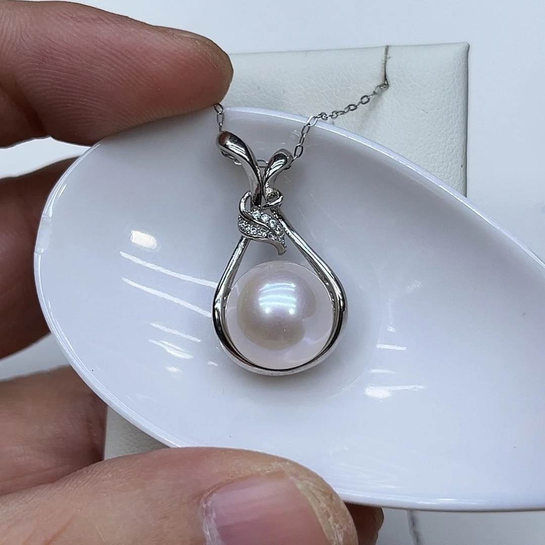 淡水珍珠颈饰银S925镶嵌