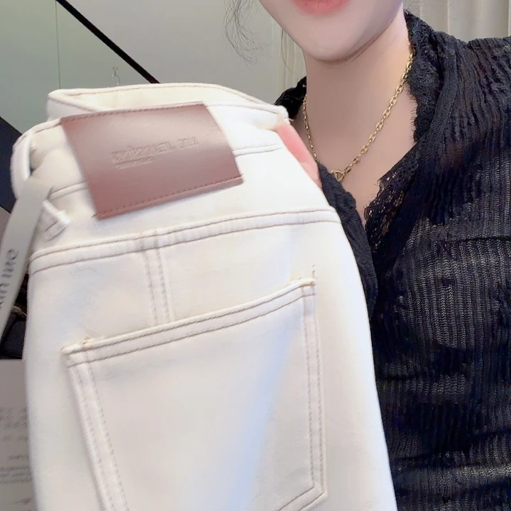 白色裤子27码115斤6465