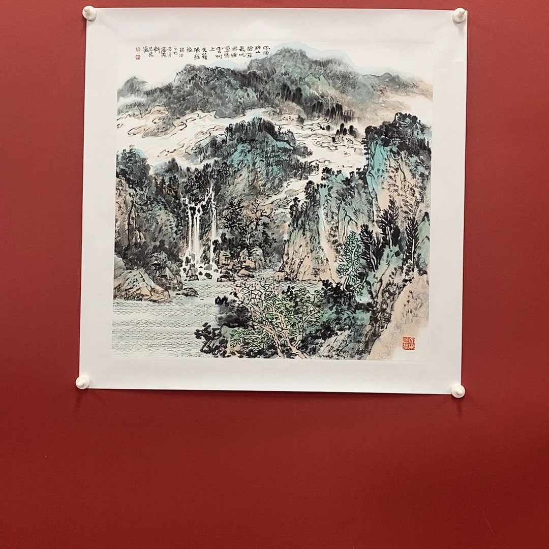国画吕元忠四尺斗方70*70精品佳作