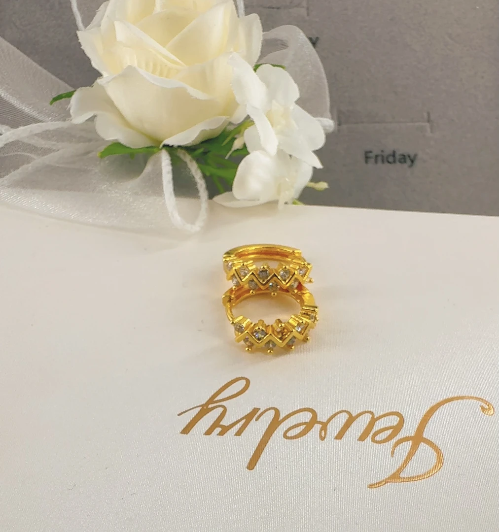 铜合金耳饰 新款耳饰064不易掉色简约潮流