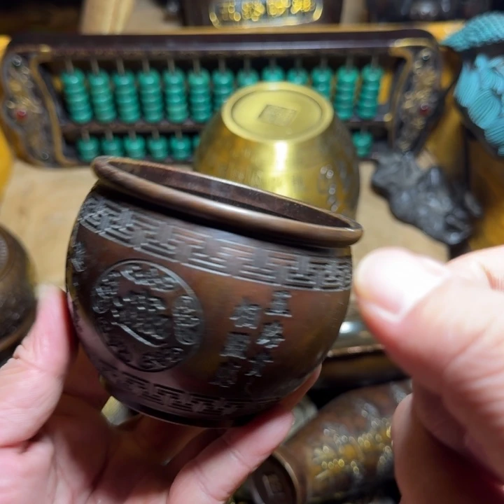 铜器摆件收收藏藏